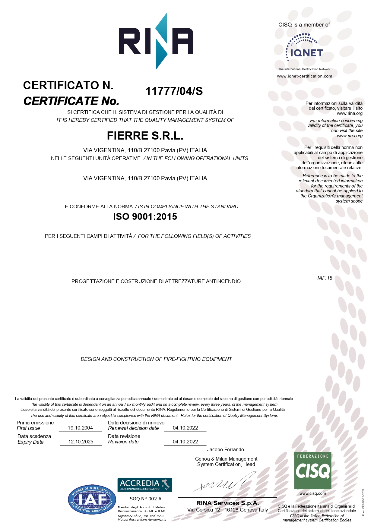 Certificazione ISO:9001